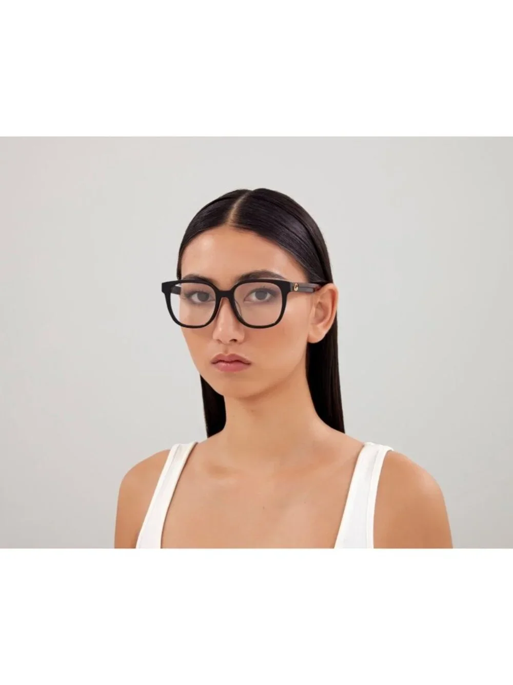Gucci GG1305OA 002 Eyeglasses Havana 54mm Square Frame